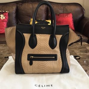 Celine python purse